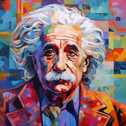 Fauvism: "Albert Einstein"