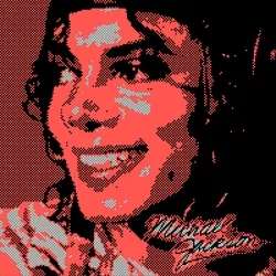 Michael Jackson red color pixel art 120