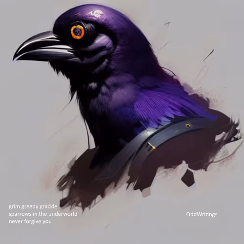 12 Ways Of Looking At A Grackle Haiku