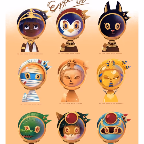 To the moon : Egyptian Life Collection