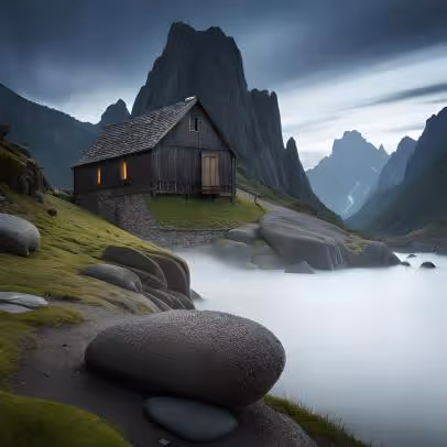 Wooden houses pictures