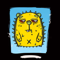 Porcupine zombie