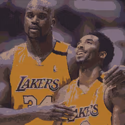 Kobe Bryant and Shaq