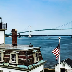 Rose Island with Newport Bridge  