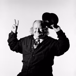 Wavy Gravy "Hats Off" - May 8, 1996 - Photograph by Jay Blakesberg