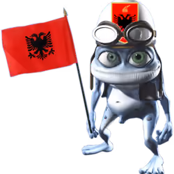 crazy frog albania president