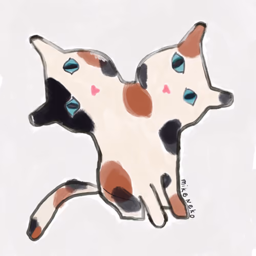 siamese twin cats  no.4 mikeneko