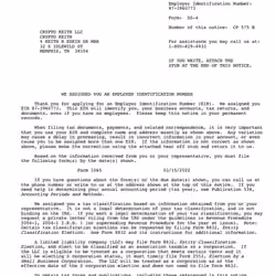 CRYPTO KEITH LLC (federal EIN)
