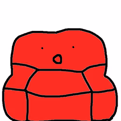 Shocked Red Couch