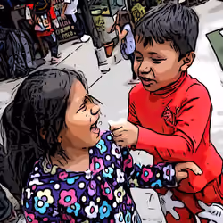 Boy and Girl from Peru #1