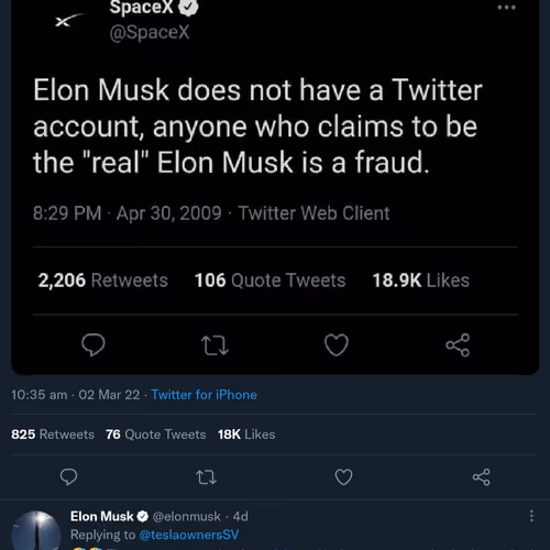 ELON MUSK tweet