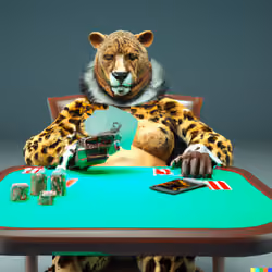 LionApe playing poker 