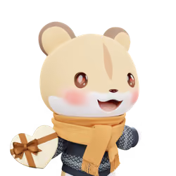 3D LEELEE-Love-Golden hamster-#20722