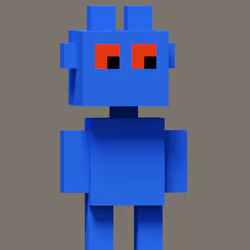 Stoned Blue Alien - #3