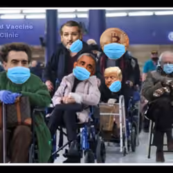 BERNIE GETS VACCINATED