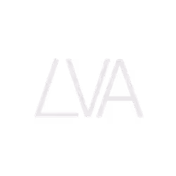 LIVEVIDEOART Logo - Floating LVA White