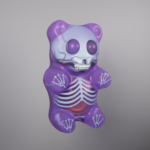 Gummi Bear Anatomy (Lavender)