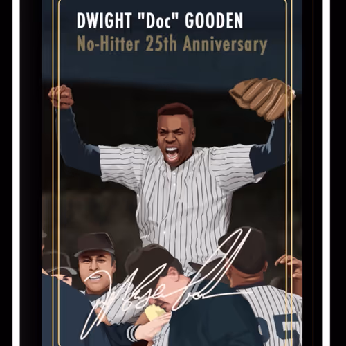 Dwight Doc Gooden, Black 16/134, 25th Anniversary of No-Hitter NFT