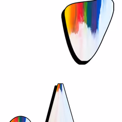 Figures #17 "Painting rainbows on the white"