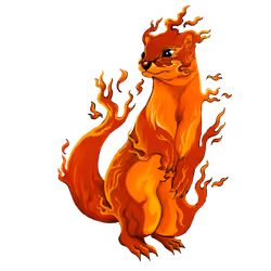 Mr. Weasel of fire