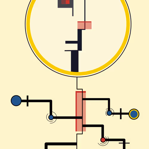 Bauhaus Faces: #036 - Limb Extension (Rare Red Body!)