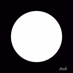 White circle