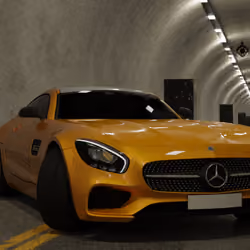 Mercedes in he tunnel