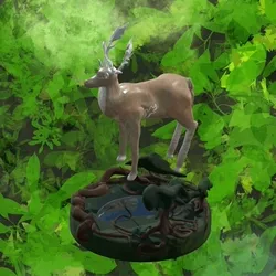 3D SPIRIT WORLD #0014: Deer by FRACTALICIA