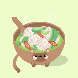Burmese Cat and Green Curry #02