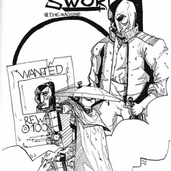 Samurai without a sword, black and white 1/1