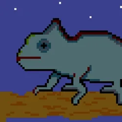 Dark Pixel Chameleon 
