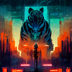 Tiger Cyberpunk Diamond