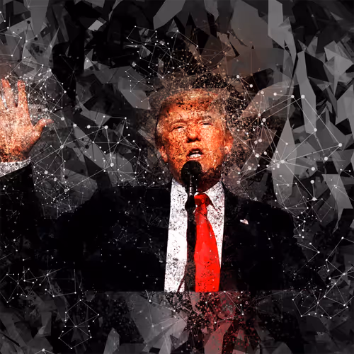 Blockchain Art #140 - Donald Trump