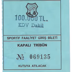 Galatasaray Ticket #39 : Galatasaray - Kayserispor 93