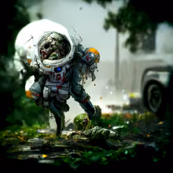 Astro Zombie #7 Crimson