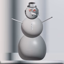 #6 Sad Steel Snowman