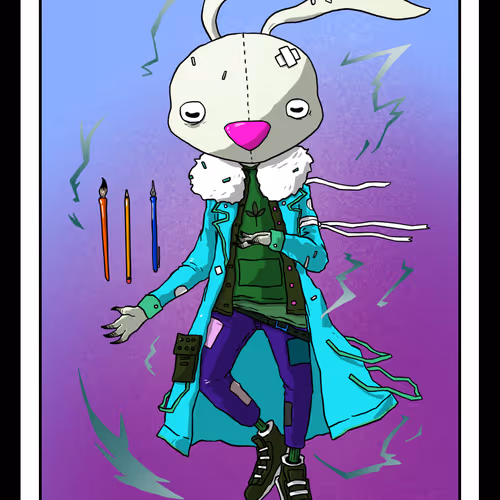 Rosko Sees the Future: Three of Wands - Color Variant 10