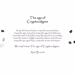 Cryptocalypse, The age of B #0