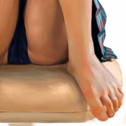 girl on chair