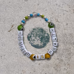 HEALTH IS WEALTH Affirmation Bracelet
