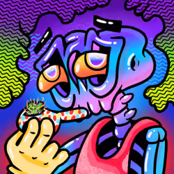 Smoking Skull #112