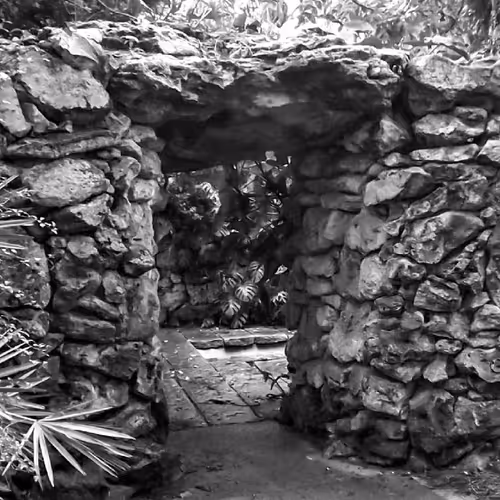Stone Walkway at Hollis Garden in Lakeland, FL