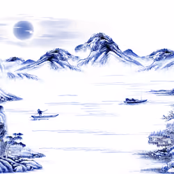 Blue and white porcelain
