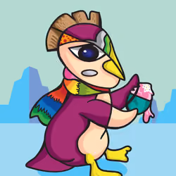 one-eye penguin
