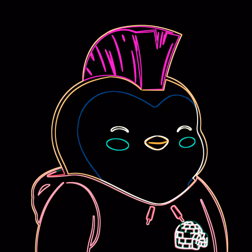Neon Pudgy Penguins