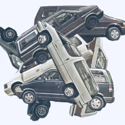 Eight Van Pile Up