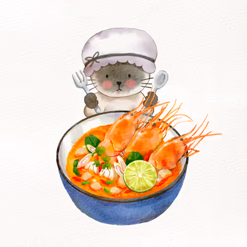 Cat And Food