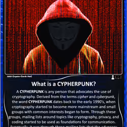 Crypto-Cards HoC CYPHERPUNK Blue Refractor S2C1-SN13