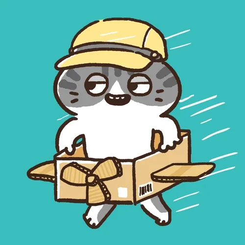 Running Box Cat