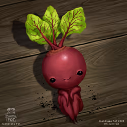 Mandrake Pot #008 Oni-Oni red